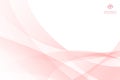 Abstract pink curve, spiral lines background with copy space for