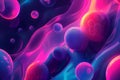 abstract pink and cyan bubble shapes background and wallpaper