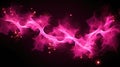 Abstract Pink Energy Flow on Black Background