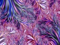 Abstract Pink Feathering Dendritic Background Like Frostwork