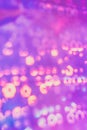 Abstract pink flowers glitter bokeh background
