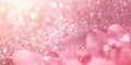 Abstract Pink Glitter with Defocused Lights and Bokeh Royalty Free Stock Photo