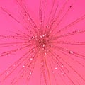 Abstract pink glitter star, christmas Royalty Free Stock Photo