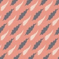Abstract pink gray wavy cone seamless pattern background Royalty Free Stock Photo