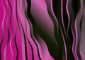 Abstract Pink Green and Black Curved Waves Vertical Lines Background Royalty Free Stock Photo