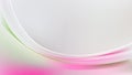 Abstract Pink Green and White Shiny Wave Background Vector Royalty Free Stock Photo