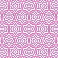 Geometric Abstract Stars Tiles Pink Grid Fabric Fashion Seamless Pattern Background Texture Royalty Free Stock Photo