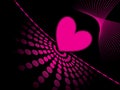 Abstract pink heart background Royalty Free Stock Photo
