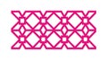 Abstract Pink Hexagonal Mesh Pattern, vector design Generative AI Royalty Free Stock Photo