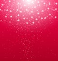 Abstract pink illuminated background with shiny stars