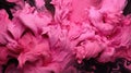 Abstract Pink Ink Explosions on Black Background