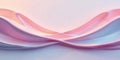 Abstract pink and lavender draped fabric waves elegant soft curves and gentle undulations. Generative AI Royalty Free Stock Photo
