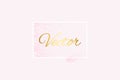 Abstract pink luxury background with grunge brush stroke in gold color and rectangle geometric frame white color, beauty and Royalty Free Stock Photo