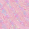 Abstract pink maze seamless pattern