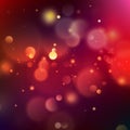 Abstract pink and orange bokeh on indigo blue background. EPS 10 vector