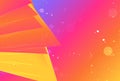 Abstract Pink Orange And Yellow Gradient Geometric Shapes Background Vector Eps Beautiful elegant Illustration Royalty Free Stock Photo