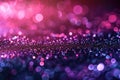 Abstract Pink and Purple Bokeh Lights Background, Festive Atmosphere Concept Royalty Free Stock Photo