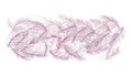 Abstract Pink Purple Feather Texture Organic Design Vector, vector design Generative AI Royalty Free Stock Photo