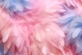 Abstract Pink and Purple Feathers Background