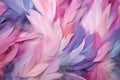 Abstract Pink and Purple Feathers Background