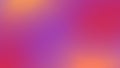 Abstract pink, purple and orange blurred gradient background with light. N