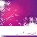 Abstract Pink and Purple Star Background