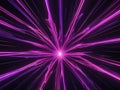 abstract a pink purple star neon splines, computer generated. 3d rendering glowing background