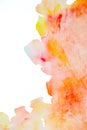 Abstract pink-red watercolor. The color is blurred by wet by hand Royalty Free Stock Photo