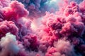 Abstract pink smoke clouds in the atmosphere Royalty Free Stock Photo