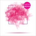 Abstract pink smoke texture template.