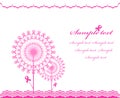 Abstract pink Support Ribbon background Royalty Free Stock Photo