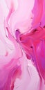 Abstract Pink Swirl: A Bold And Graceful Sculptural Painting