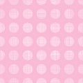 Abstract pink textile dots seamless pattern background