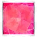 Abstract Pink Triangle Polygonal background Royalty Free Stock Photo