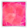 Abstract Pink Triangle Polygonal background