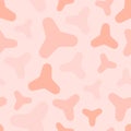 Abstract pink vector geometric seamless pattern with smooth triangular shapes