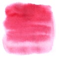 Abstract pink watercolor gradient, hand drawn illustration with brush`s texture