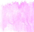 Abstract pink watercolor hand-drawn background Royalty Free Stock Photo