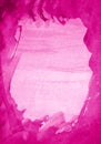 Abstract pink watercolor on paper texture as background Royalty Free Stock Photo