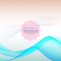 Abstract pink wave overlapping vector background