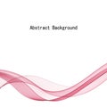 Abstract pink wave. vector background. layout for advertising. eps 10 Royalty Free Stock Photo