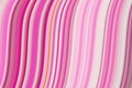 Abstract Pink and White Curving Stripes Texture for Background Royalty Free Stock Photo