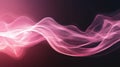 Abstract Pink and White Light Wave on Dark Background Royalty Free Stock Photo
