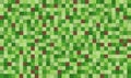 Abstract pixel background illustration. Seamless green and brown squares background with shadows. Royalty Free Stock Photo