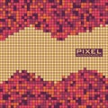 Abstract pixel background with small squares. Vector pattern. Royalty Free Stock Photo