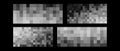 Abstract pixel noise pattern, grayscale AI neural network visualization. Data activation map or digital signal Royalty Free Stock Photo