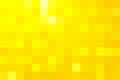 Abstract pixel yellow background. Gold geometric texture from squares. Vector pattern of square yellow pixels