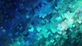 Abstract pixelated blue and green gradient Royalty Free Stock Photo