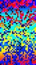 Abstract pixelated colorful rainbow 8 bit retro game Glitch pixel Noise