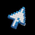 Abstract pixelated cursor icon Royalty Free Stock Photo